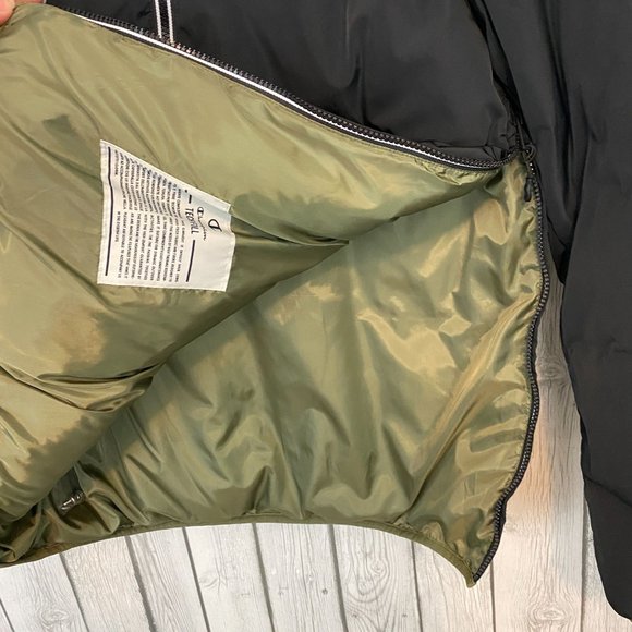 Champion Mens Black Packable Quarter Zip Hooded Jacket Tech Filled, Pocket, S - Picture 7 of 9